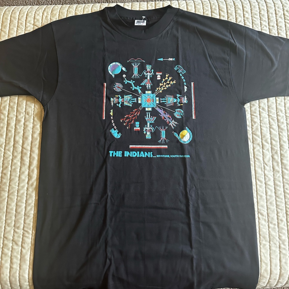 Vintage the Indians… Keystone, South Dakota.  Brand new never been washed.